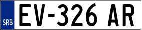 Trailer License Plate